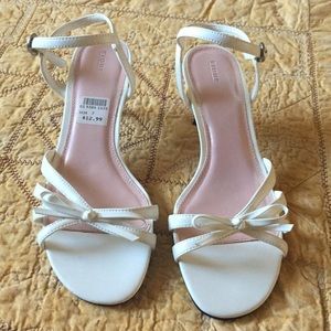White dress sandals